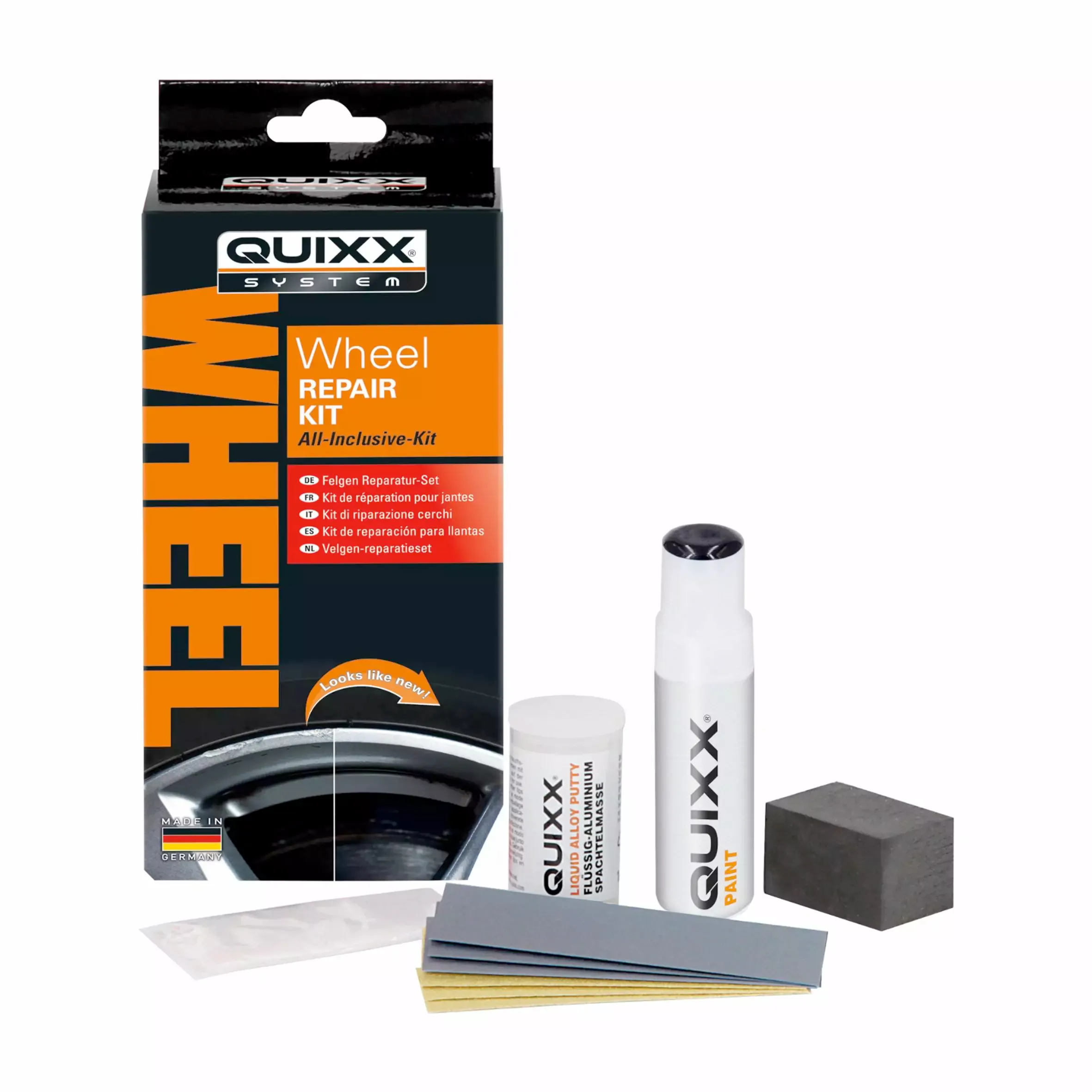 Reparasjonssett - QUIXX Wheel Repair Kit - Sort - Bilpleie - Bildeler.no