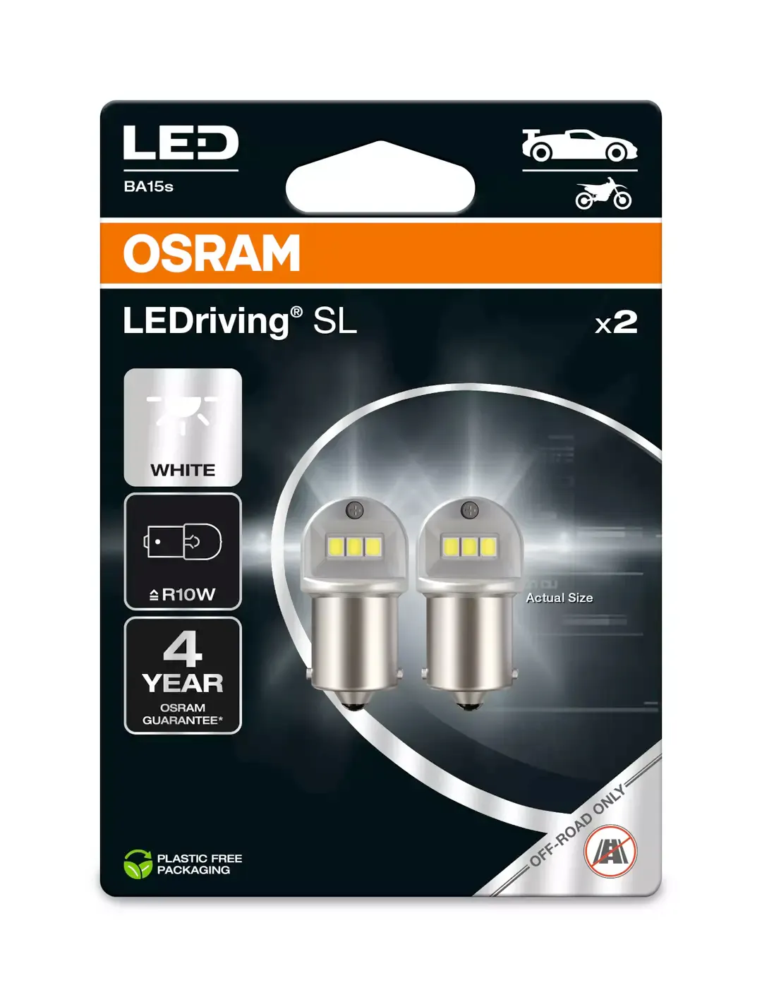 Lyspære, LED - BA15S - 10W - Lykter og lys - Bildeler.no