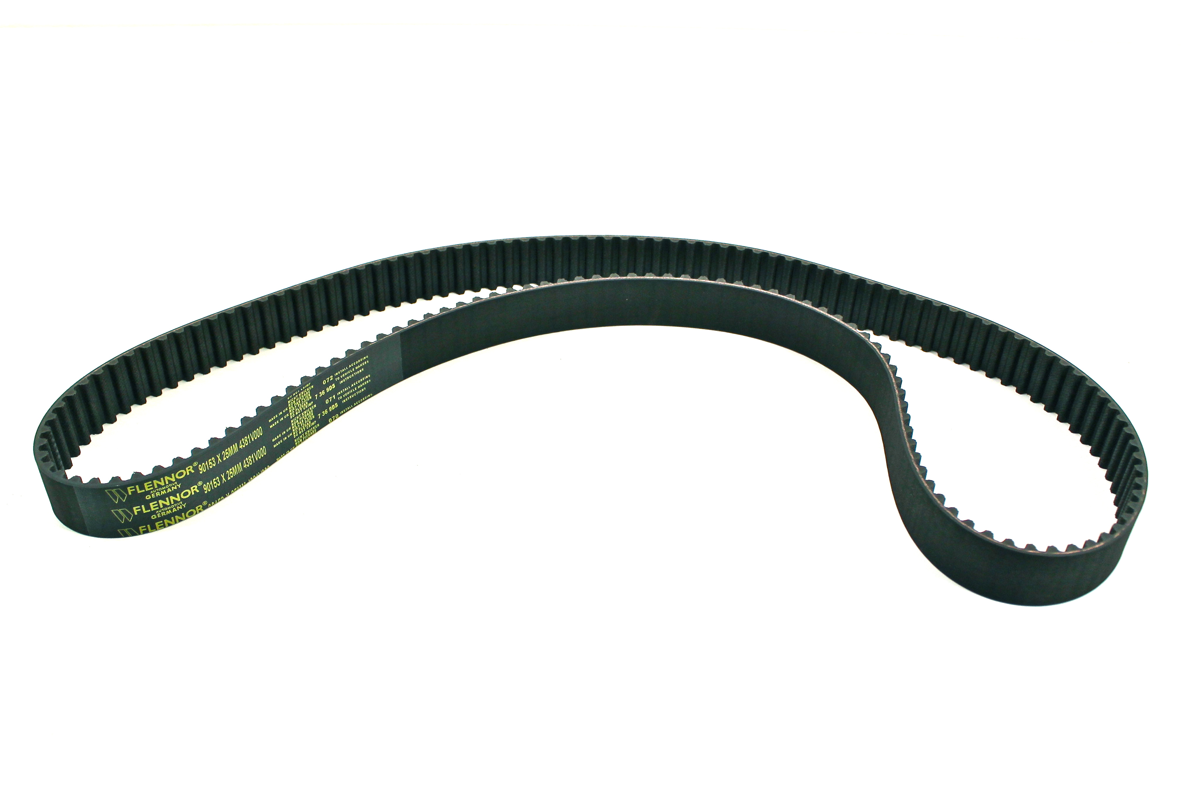 Registerreimsett uten vannpumpe