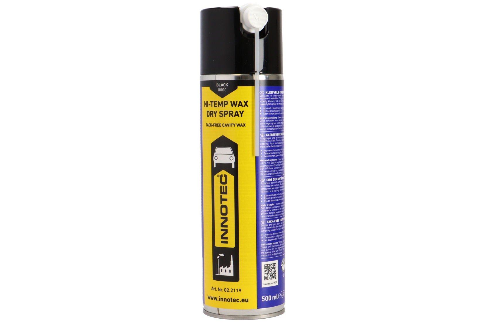 Innotec Hi-Temp Wax Spray Dry Svart