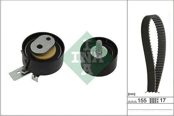 Registerreimsett uten vannpumpe