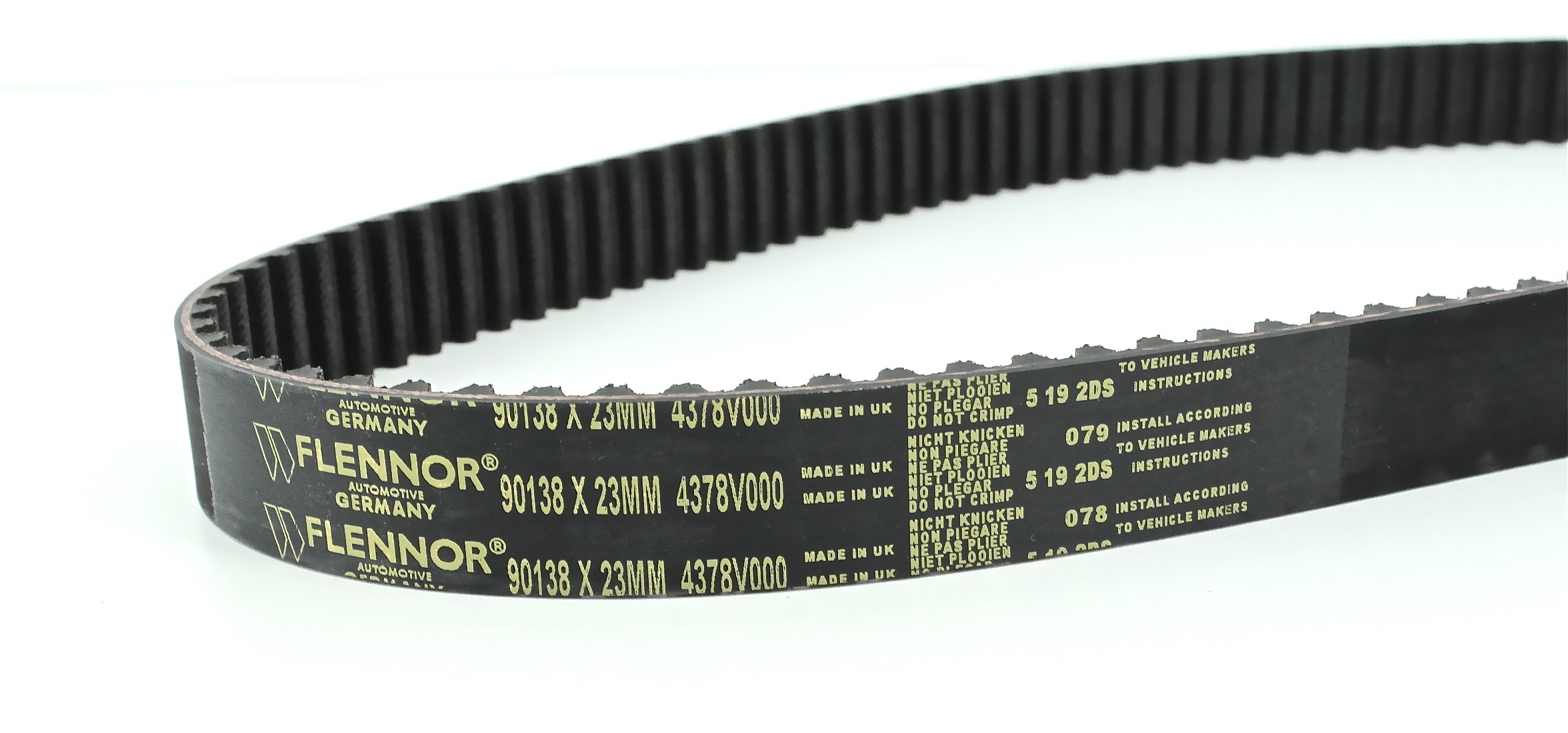 Registerreimsett med vannpumpe