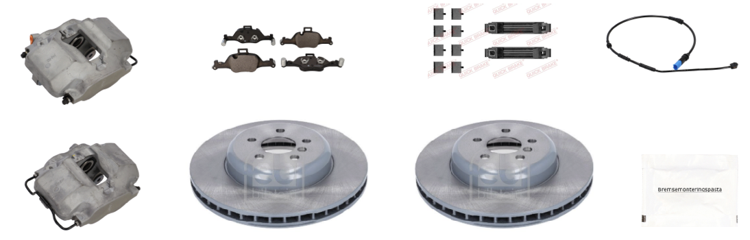 Bremsesett med calipere