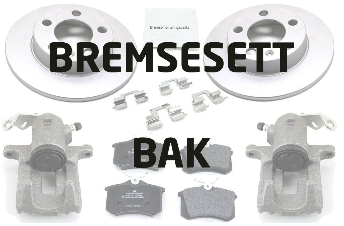 Bremsesett med calipere