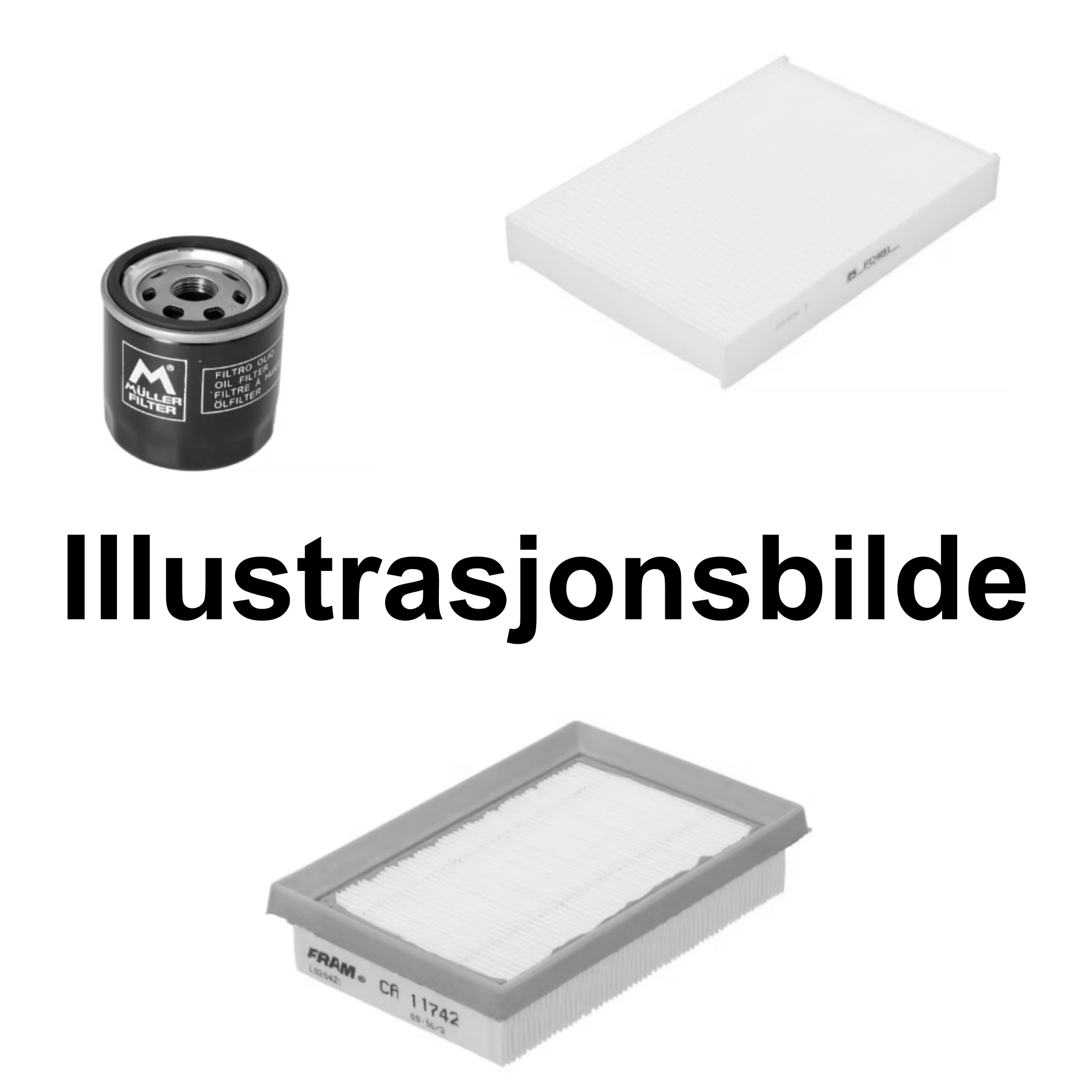 Servicepakke uten motorolje til Mazda