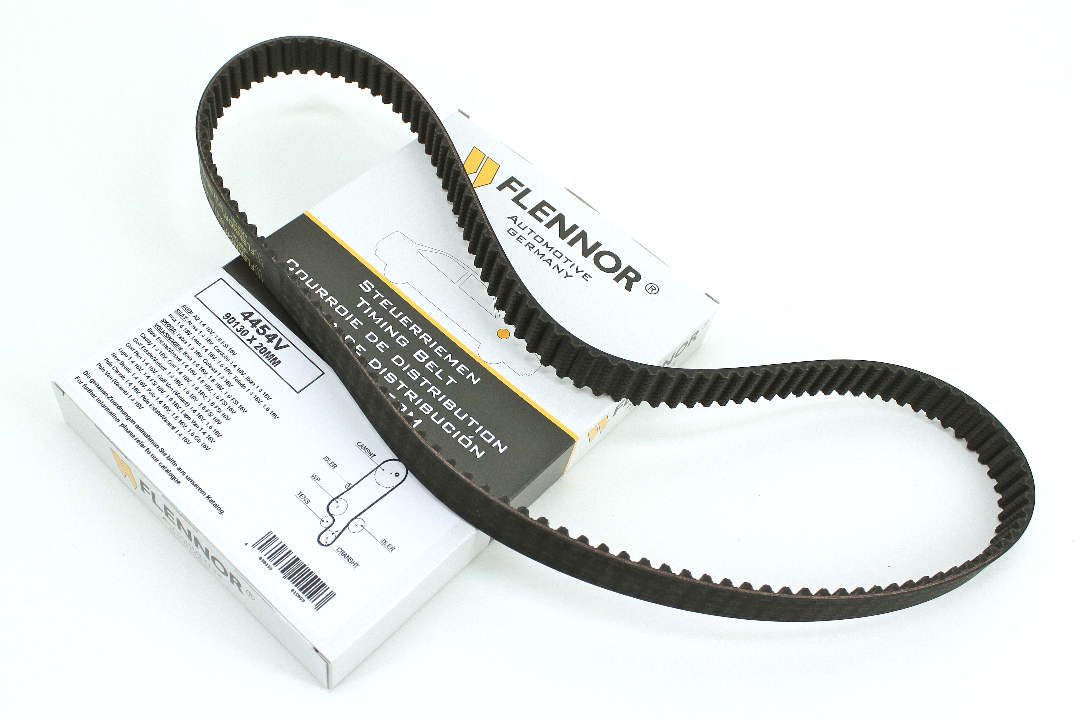 Registerreimsett uten vannpumpe