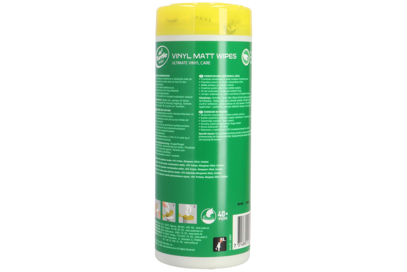 Turtle Wax Wipes Vinyl Matt