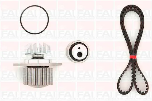 Registerreimsett med vannpumpe