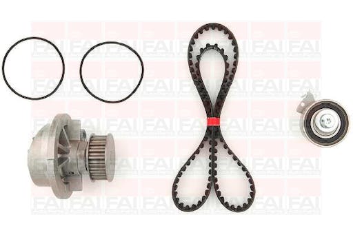 Registerreimsett med vannpumpe