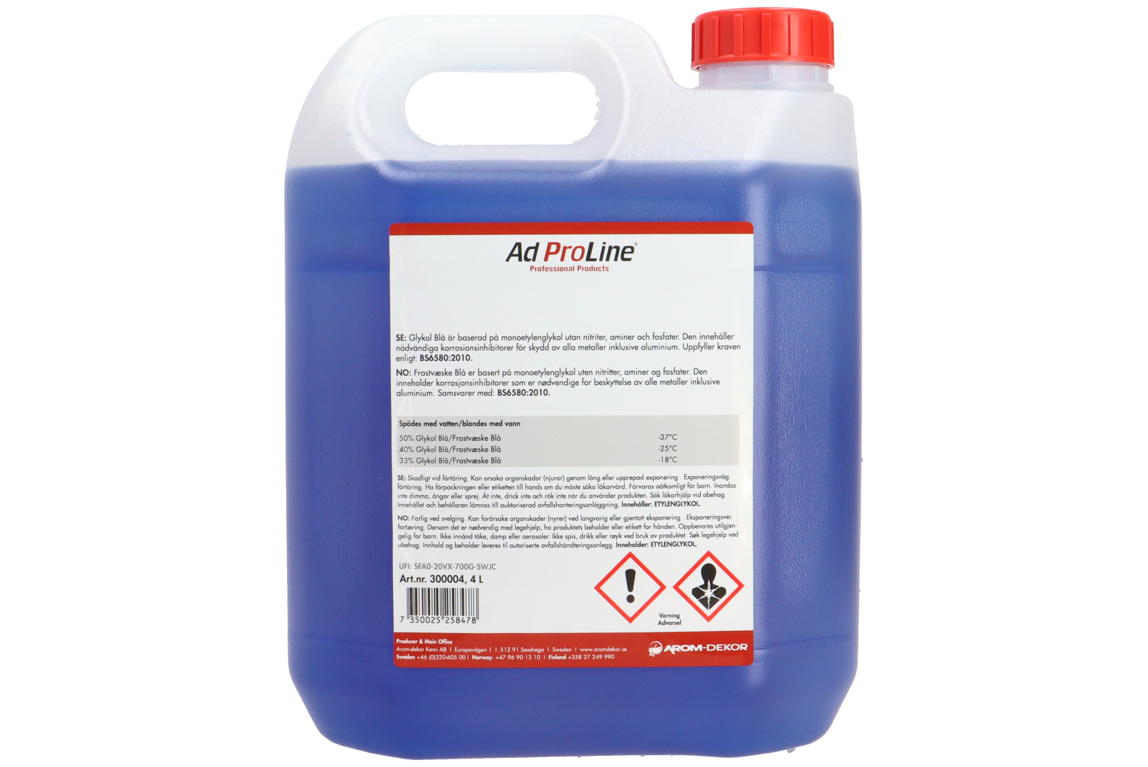 Frostvæske, konsentrat