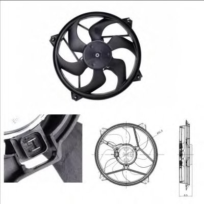 Radiatorvifte til Citroen