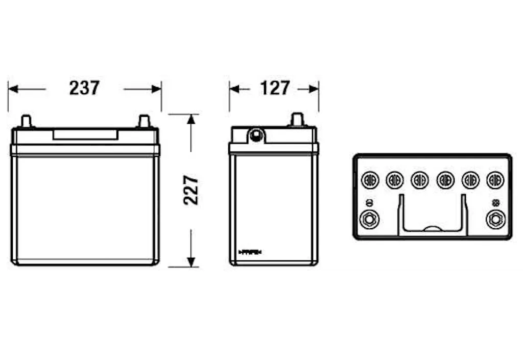 Bilbatteri Sønnak SB456 45Ah 330A 12V
