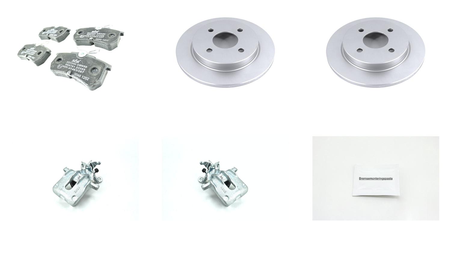 Bremsesett med calipere til Ford