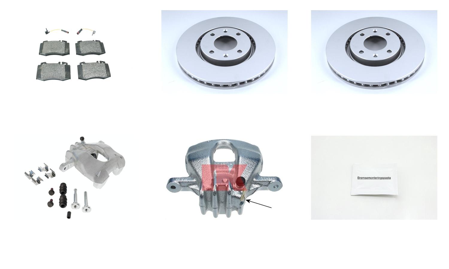 Bremsesett med calipere