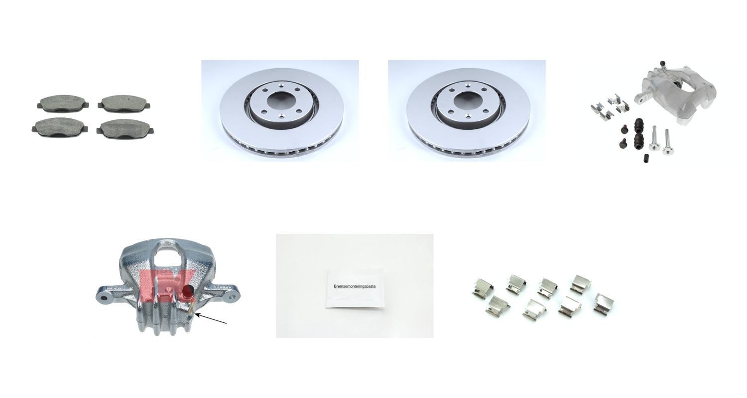 Bremsesett med calipere