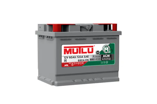 Bilbatteri Mutlu AGM 12V 60Ah 720A SAE 680A EN