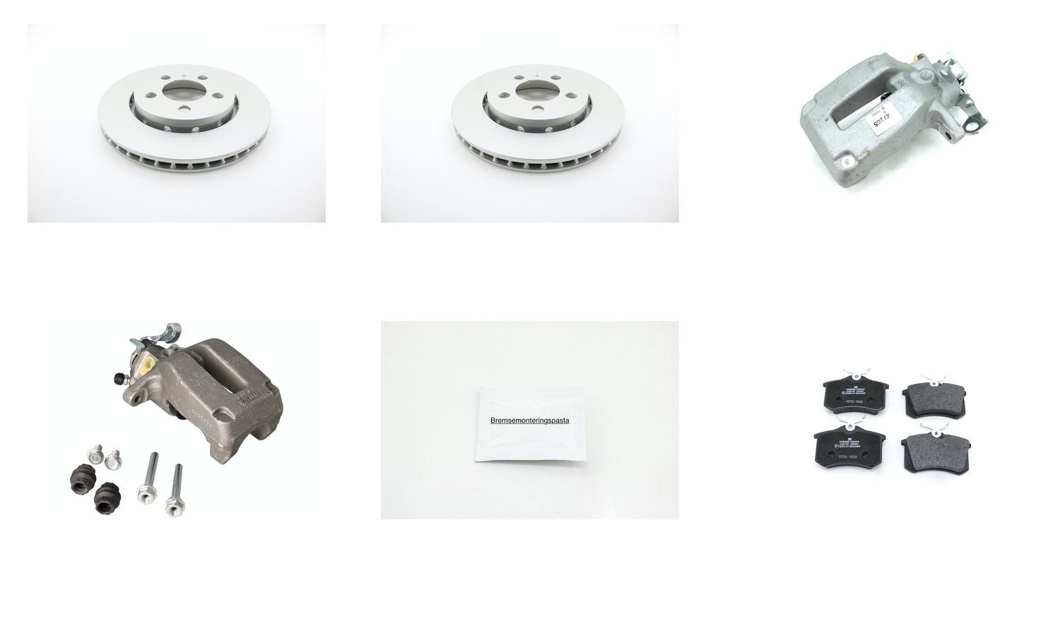 Bremsesett med calipere