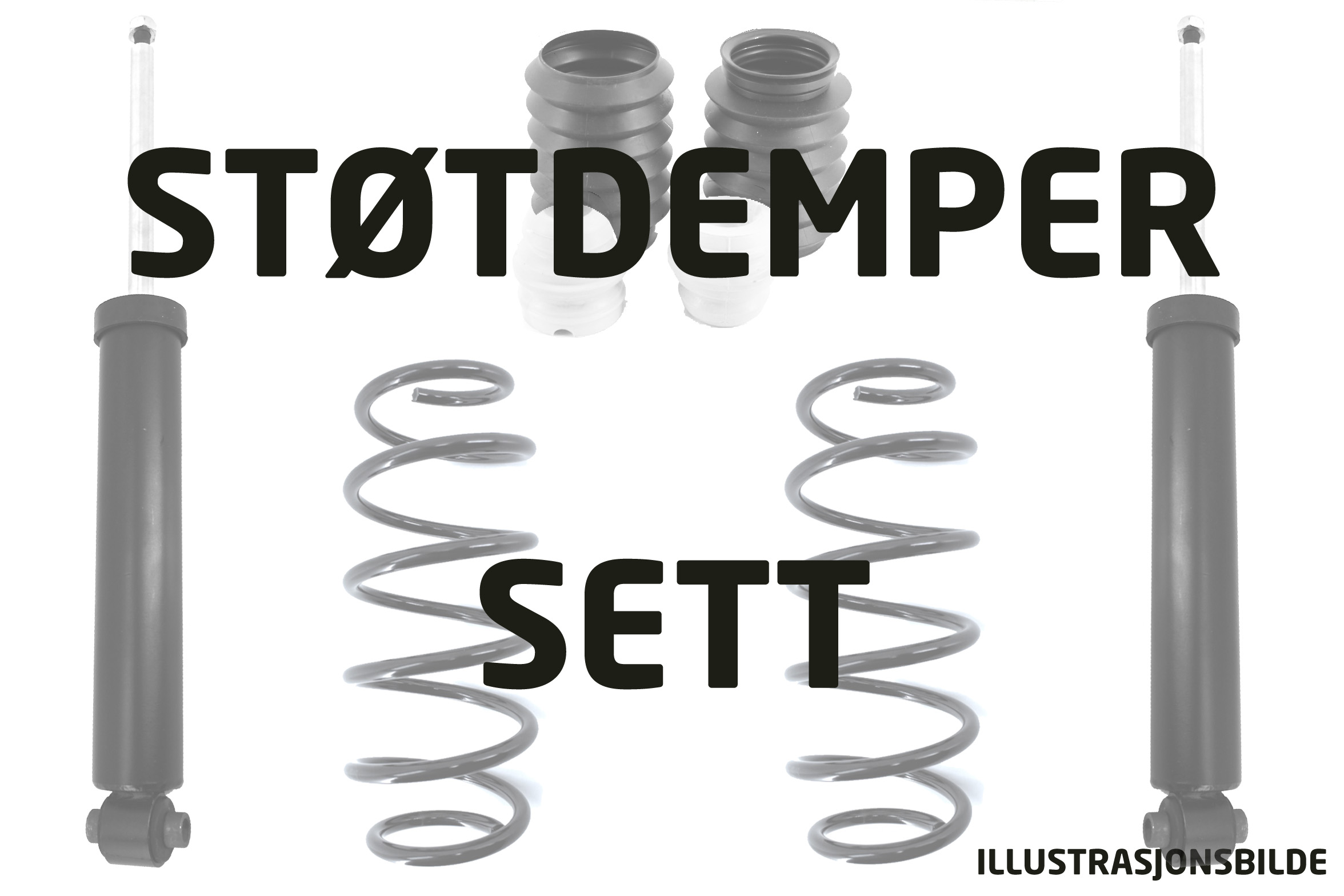 Støtdemper- og fjærsett