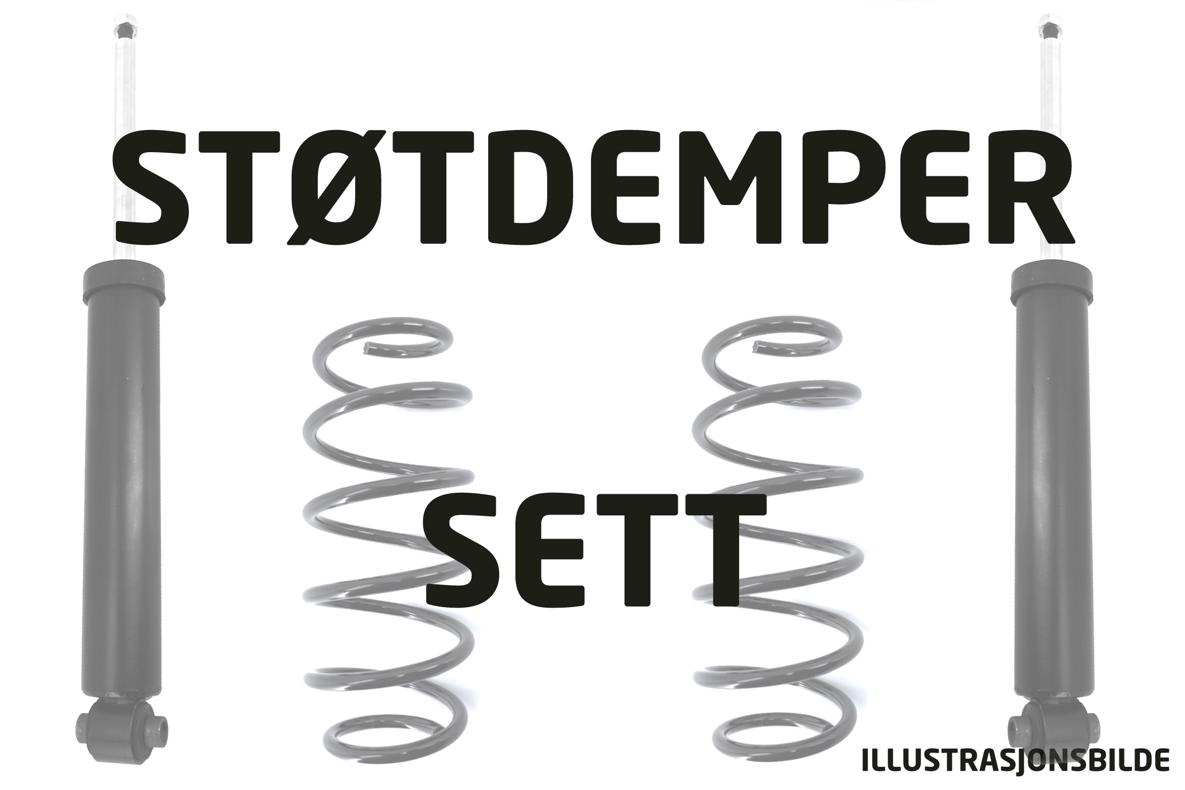 Støtdemper- og fjærsett
