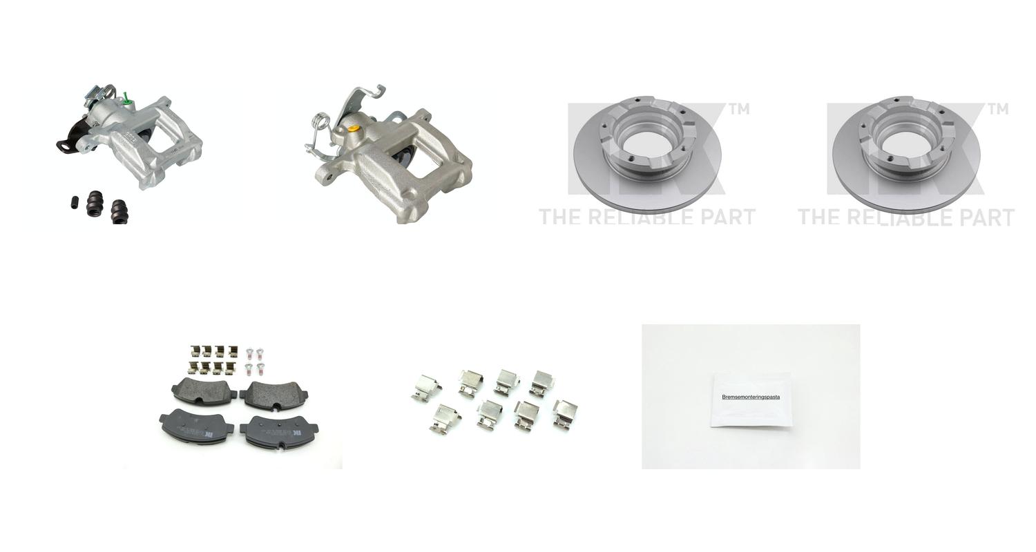 Bremsesett med calipere