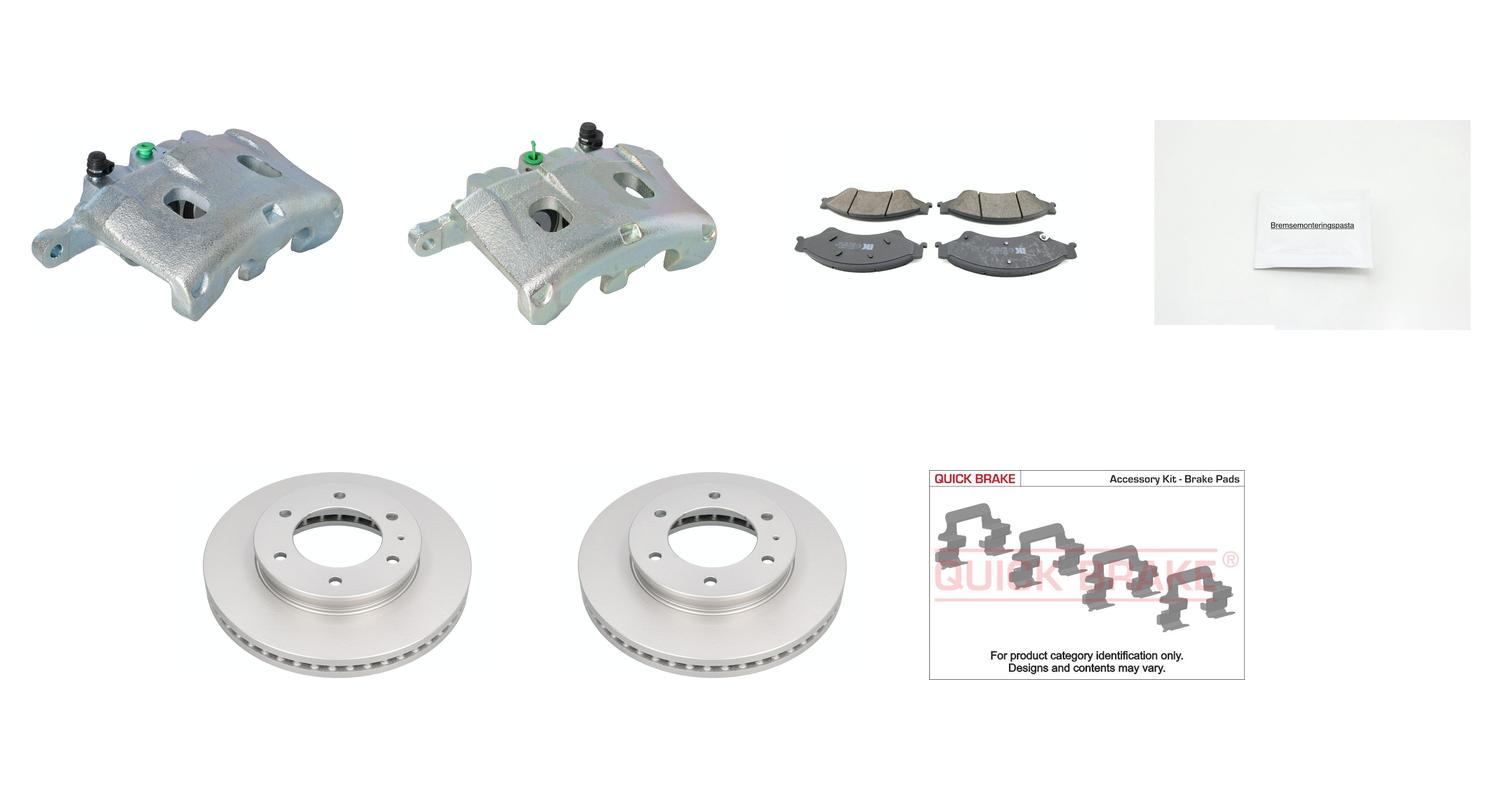 Bremsesett med calipere