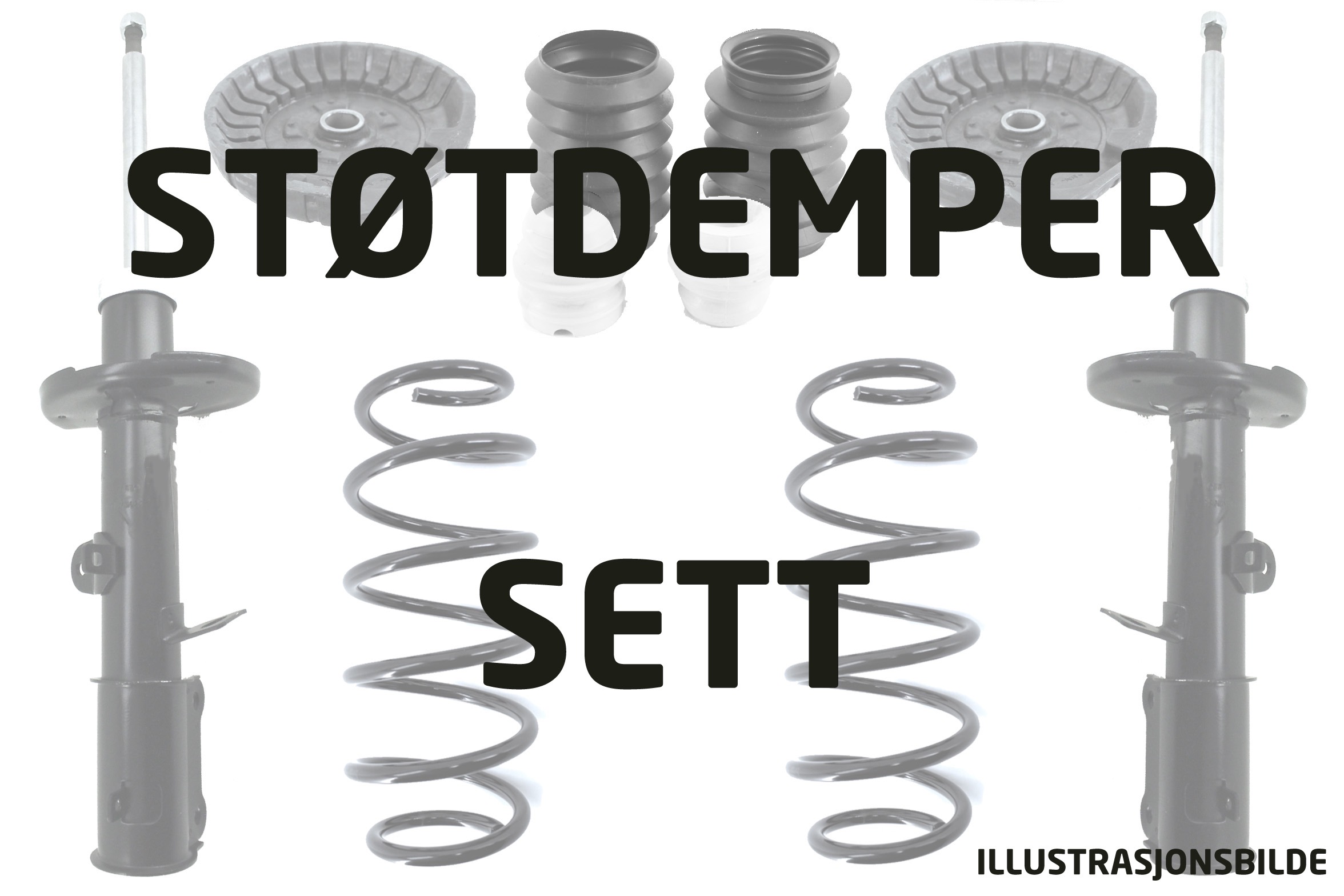 Støtdemper- og fjærsett