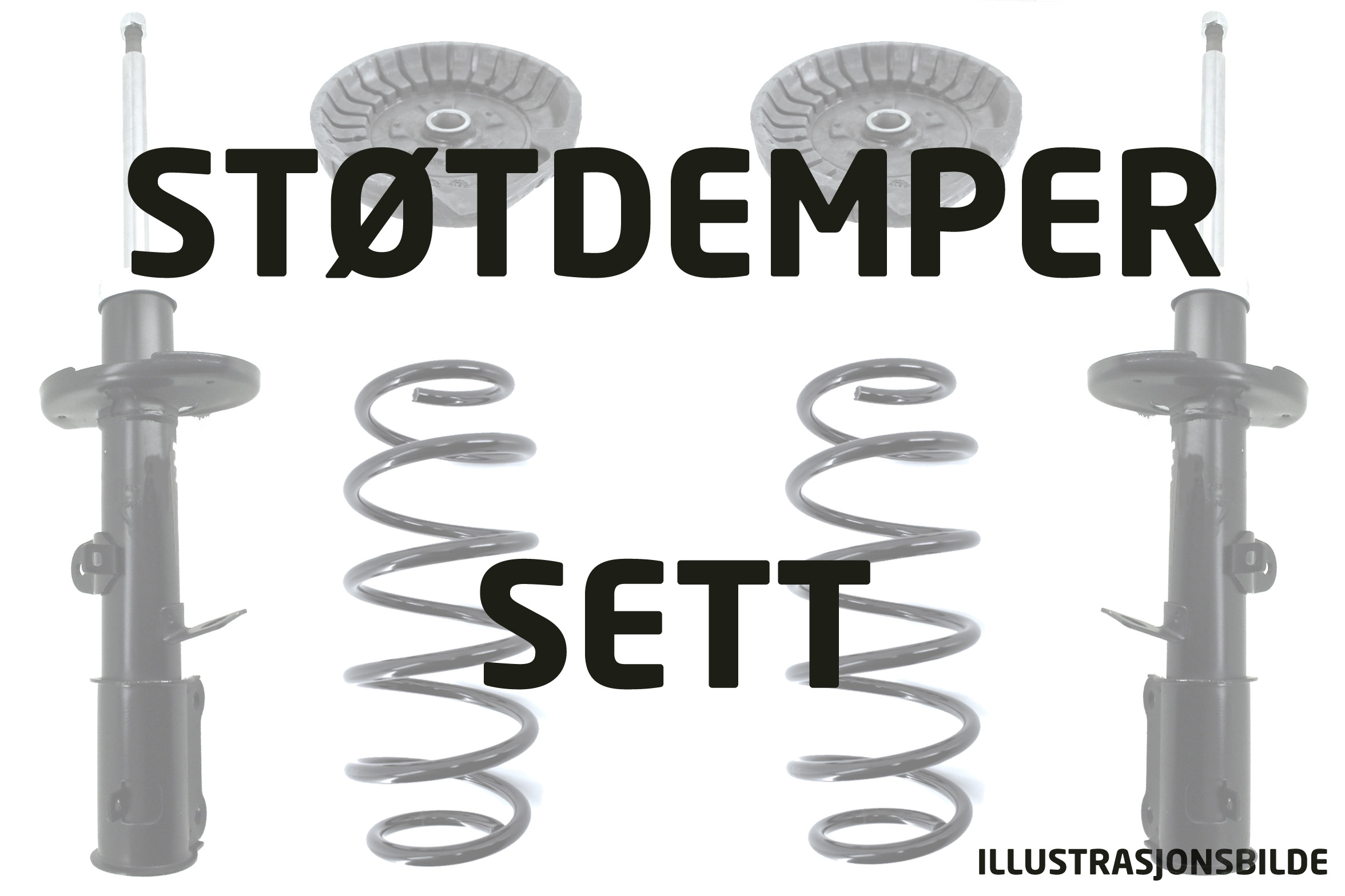 Støtdemper- og fjærsett