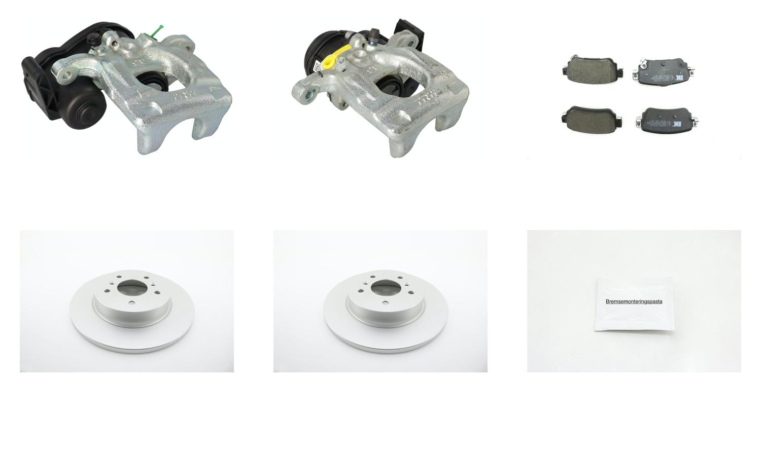 Bremsesett med calipere