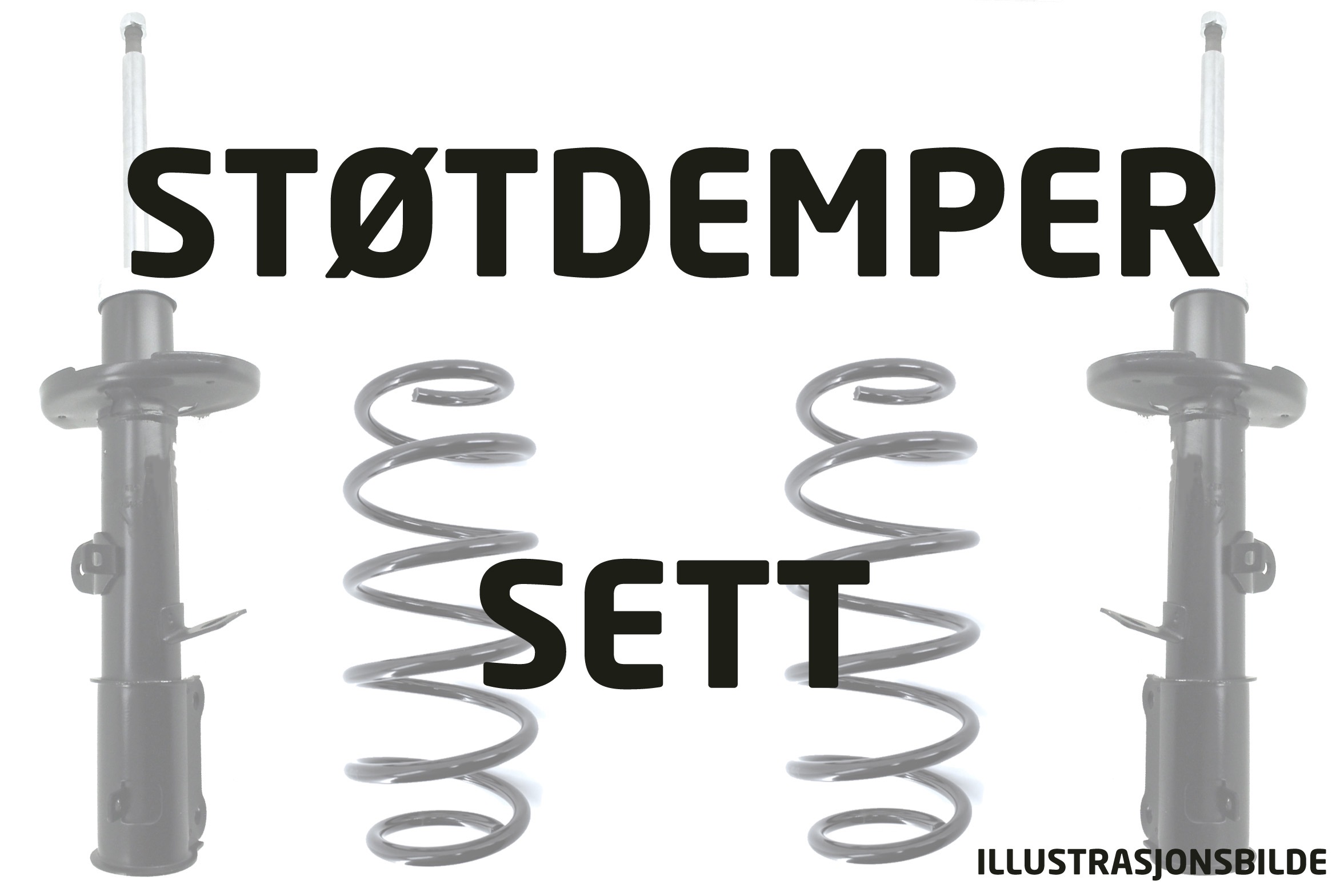 Støtdemper- og fjærsett