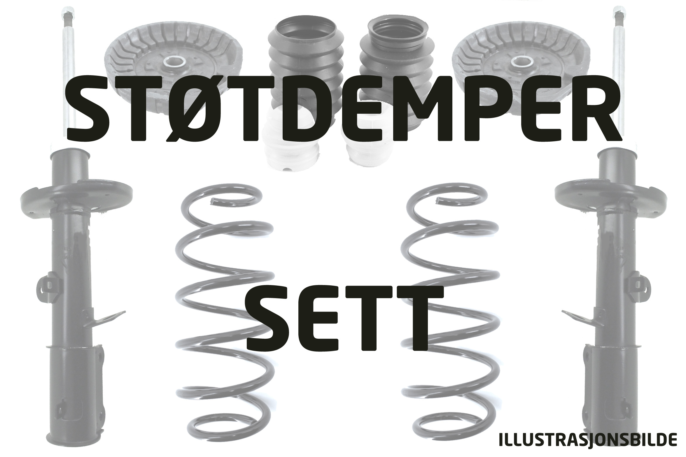 Støtdemper- og fjærsett