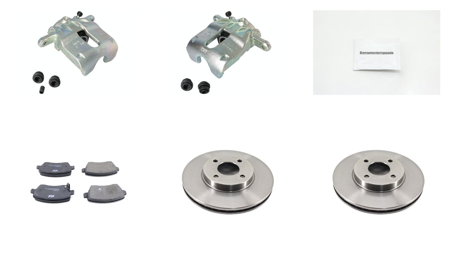 Bremsesett med calipere