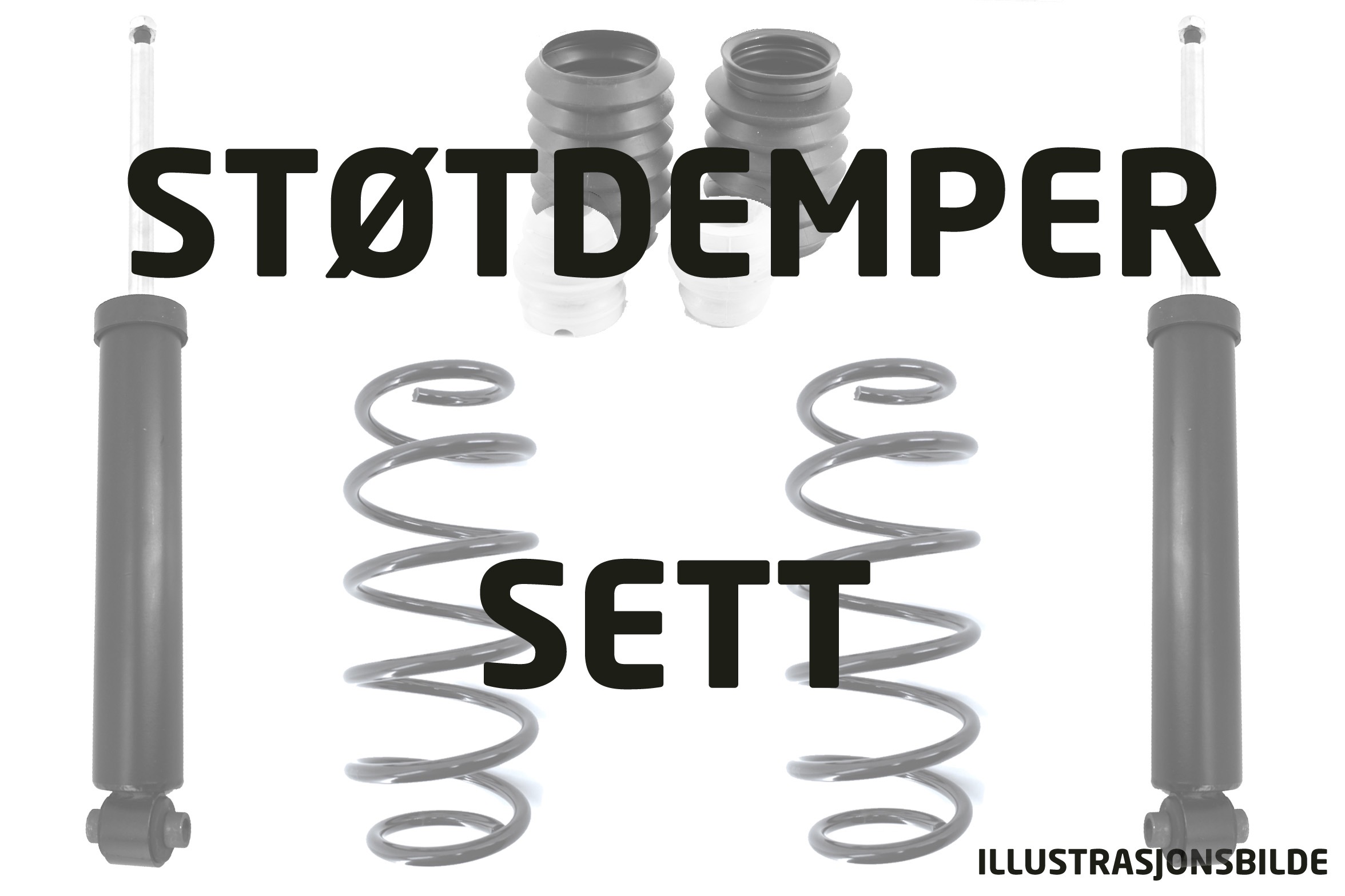 Støtdemper- og fjærsett