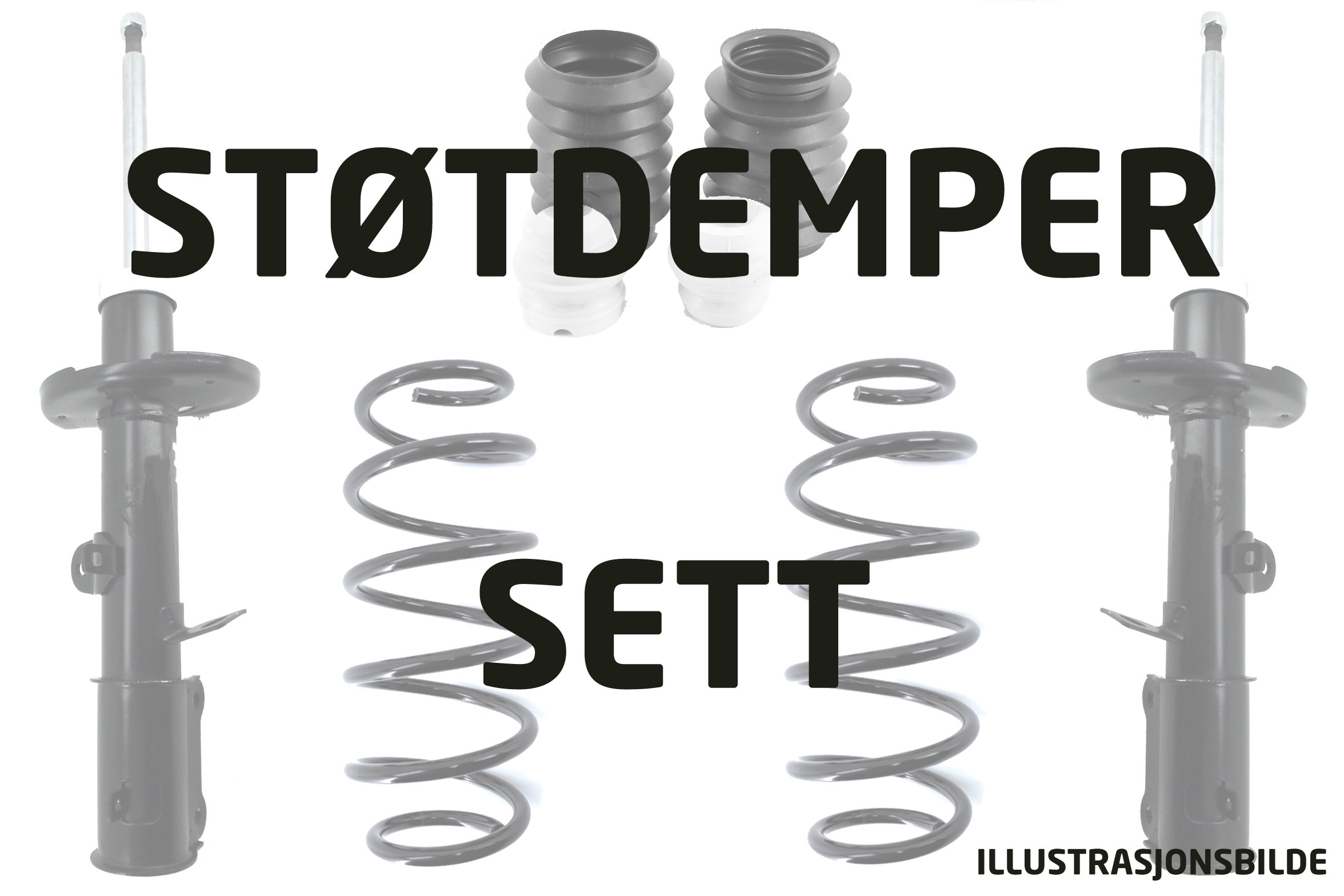 Støtdemper- og fjærsett