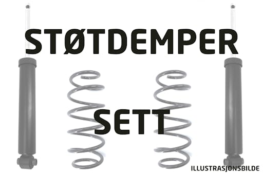 Støtdemper- og fjærsett