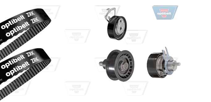 Registerreimsett med vannpumpe