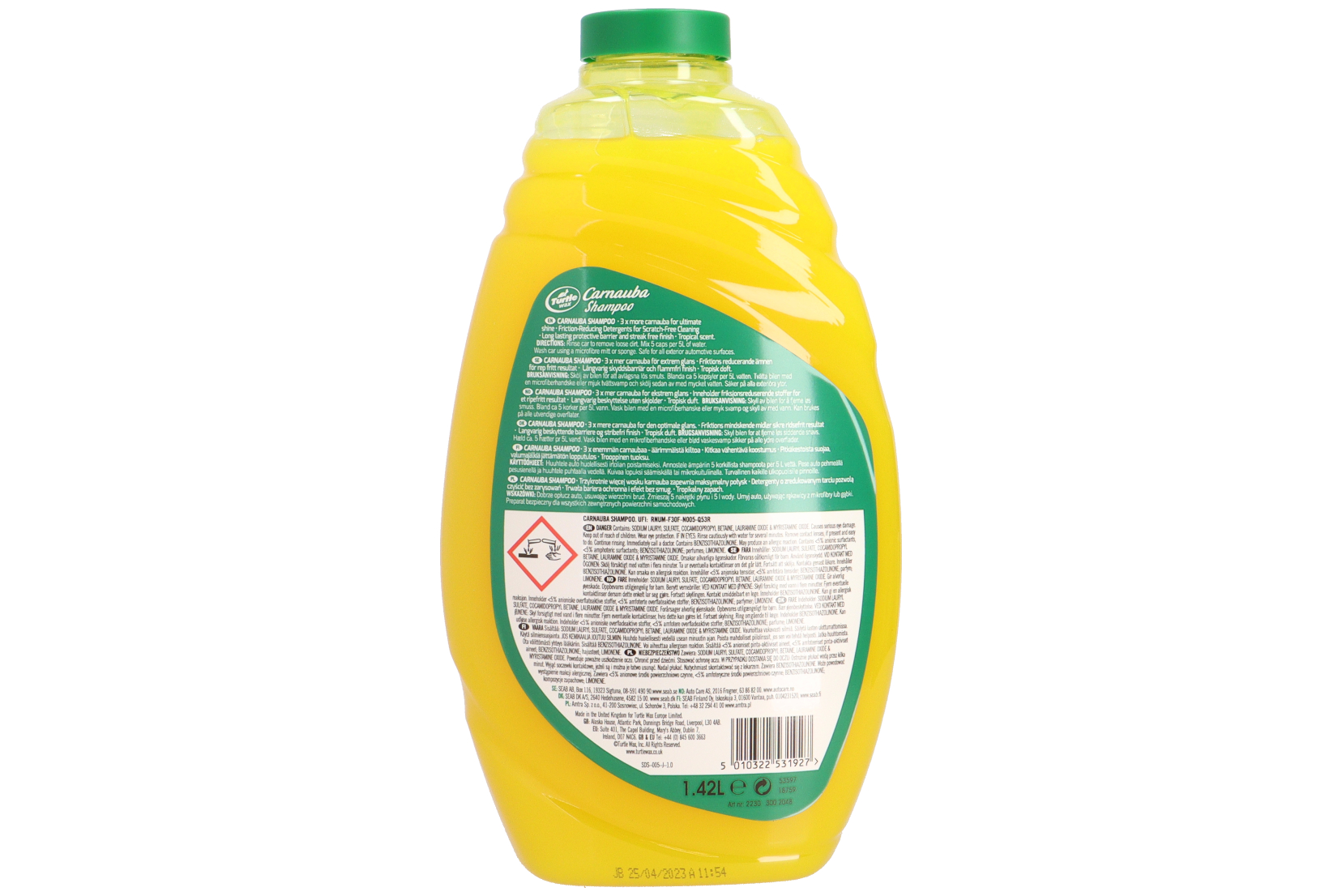 Turtle Wax Carnauba Tropical Shampo