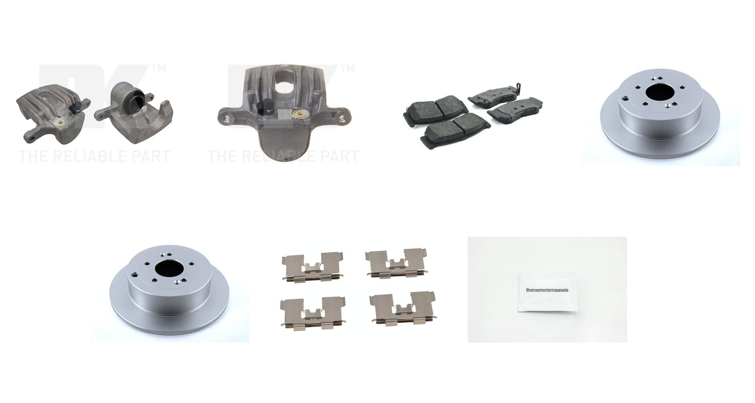 Bremsesett med calipere