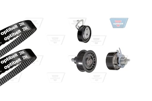 Registerreimsett med vannpumpe