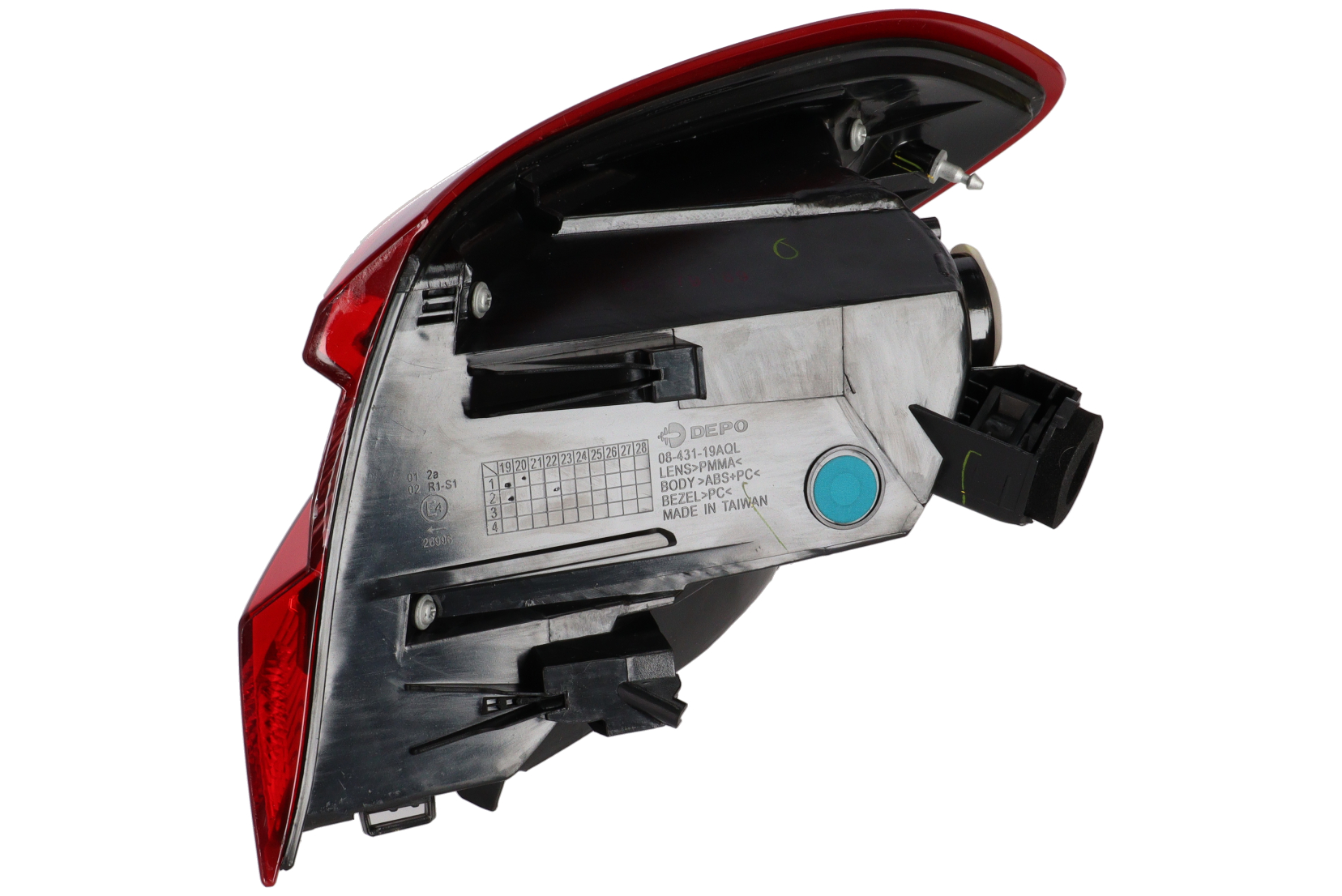 Baklykt, glødepære