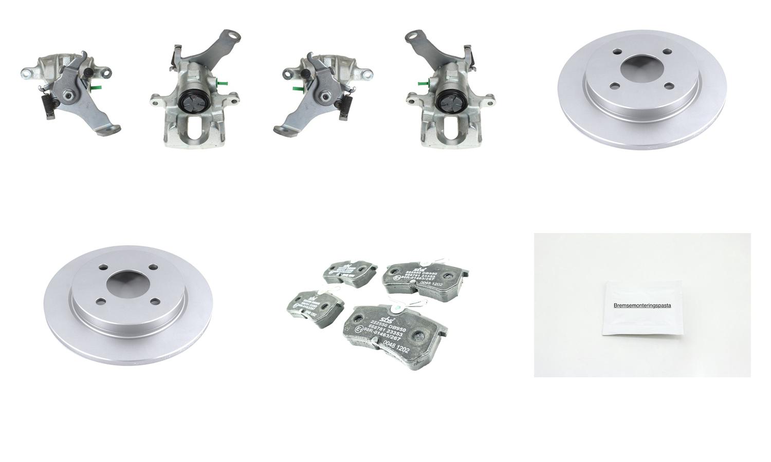 Bremsesett med calipere