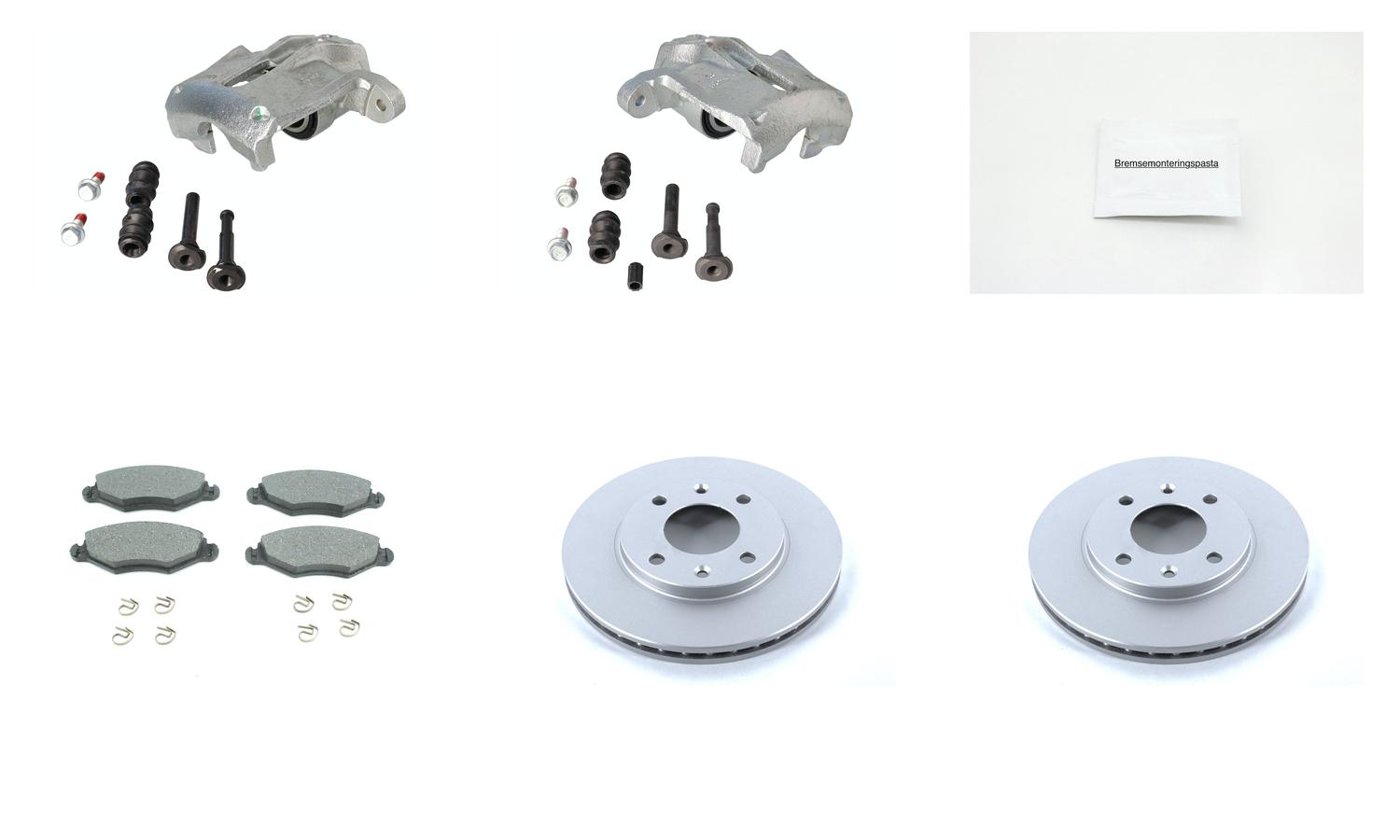 Bremsesett med calipere