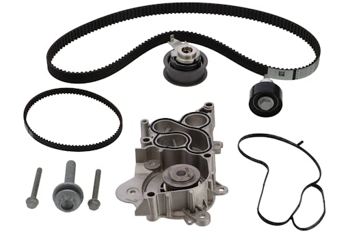 Registerreimsett med vannpumpe