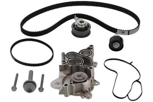 Registerreimsett med vannpumpe