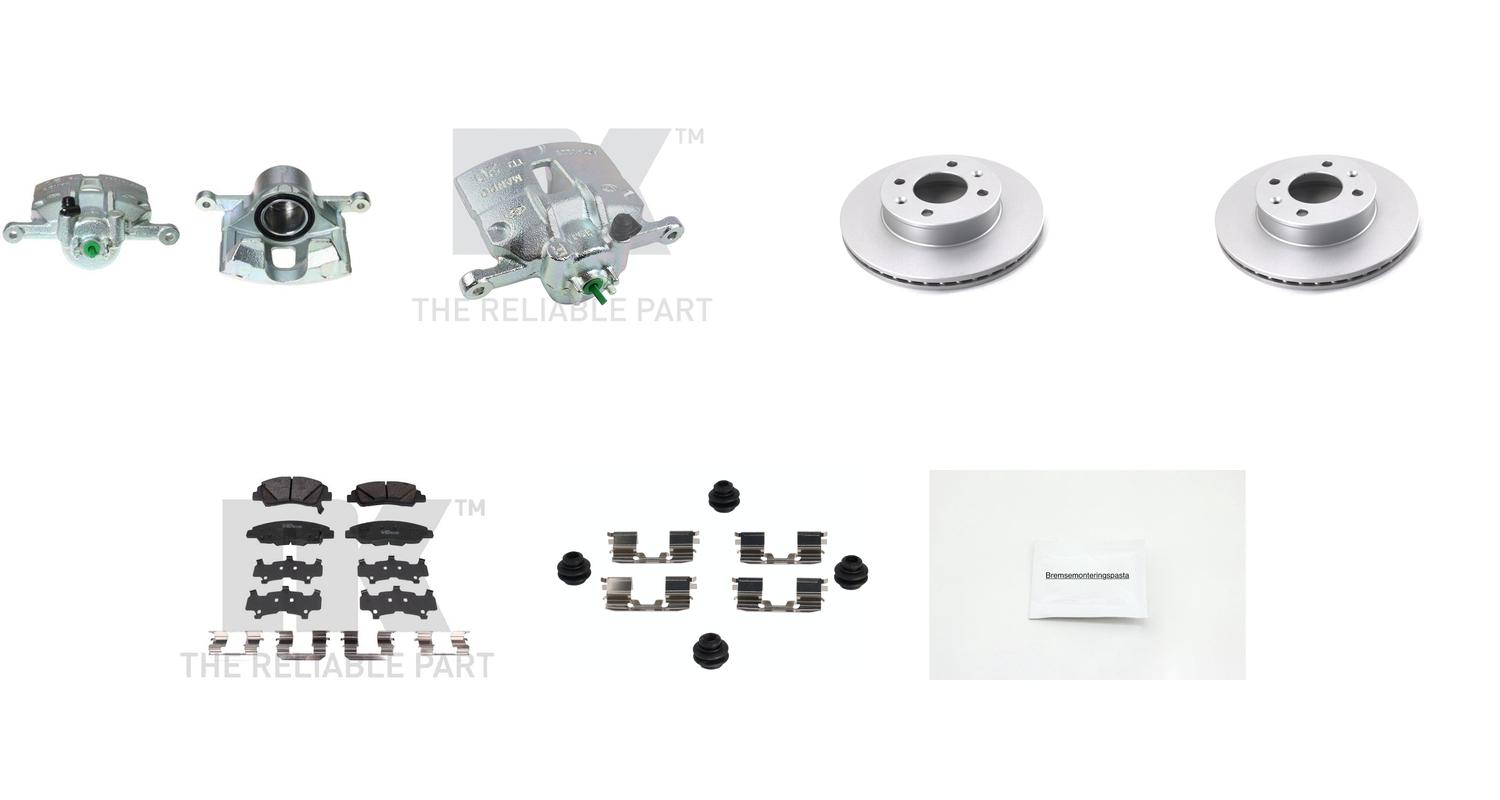 Bremsesett med calipere