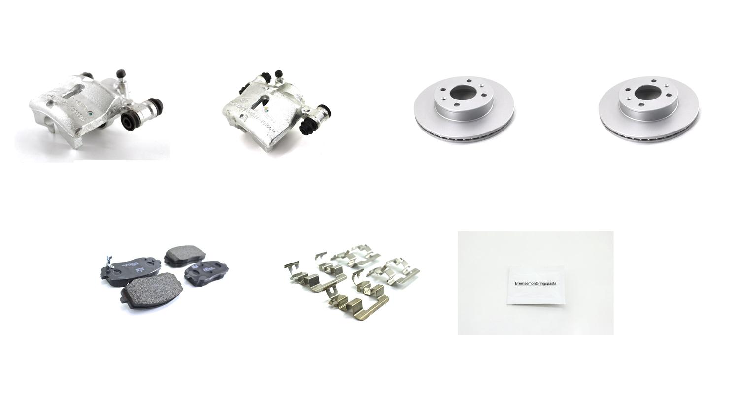 Bremsesett med calipere til Kia