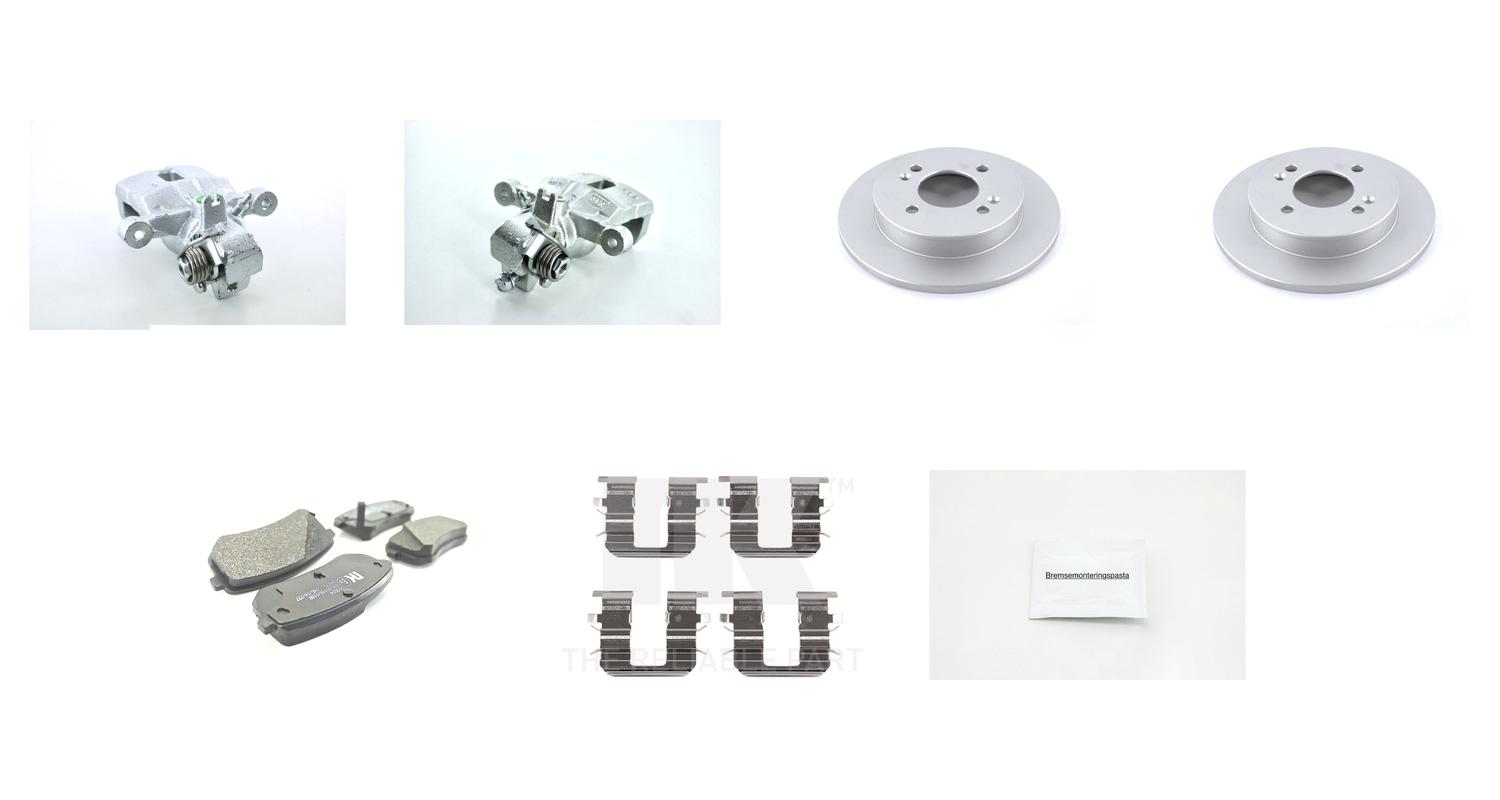 Bremsesett med calipere til Kia