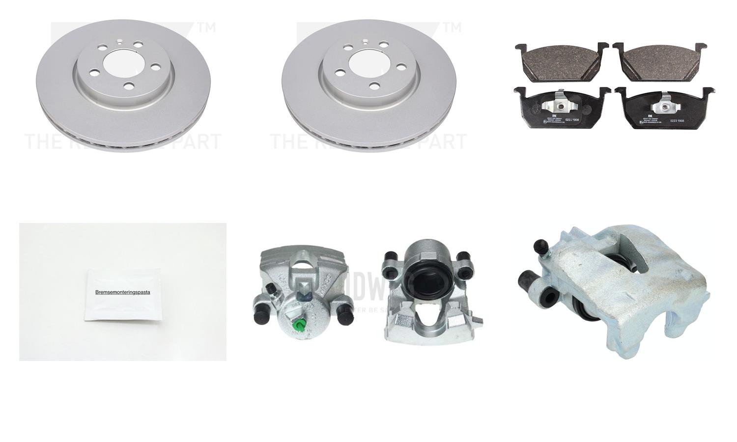 Bremsesett med calipere