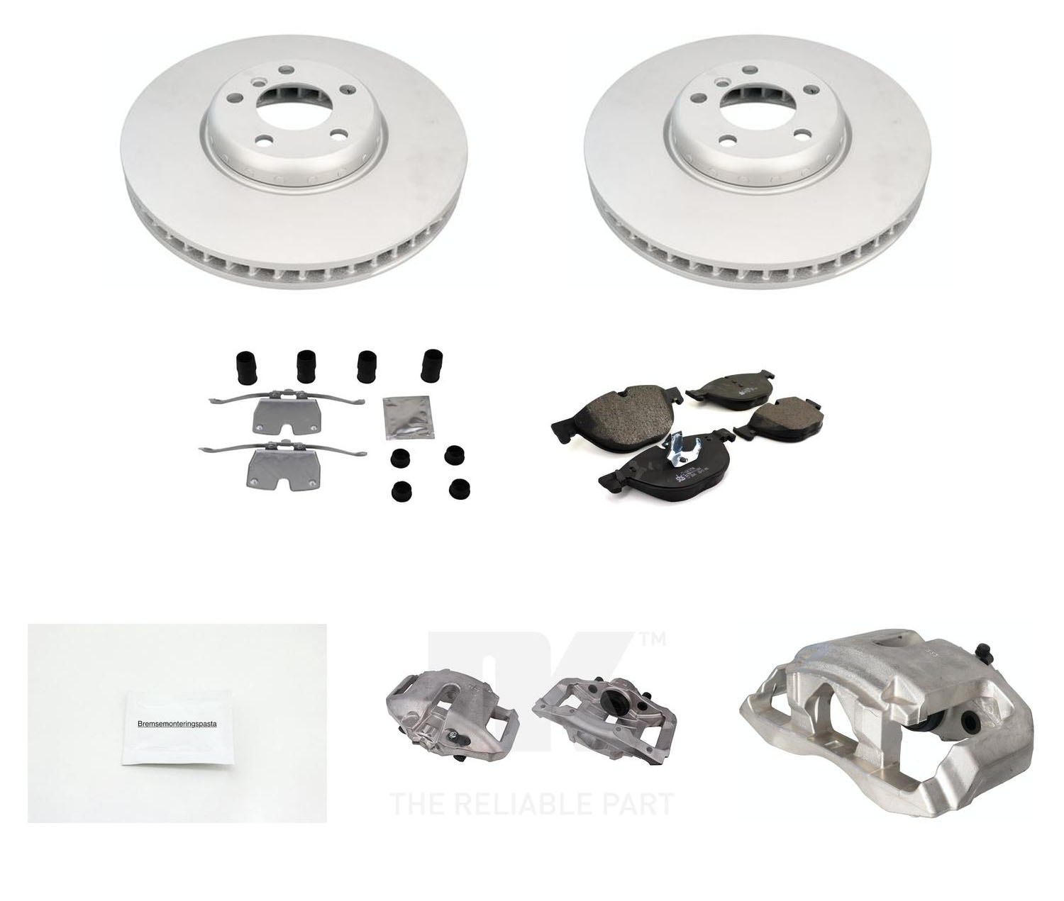 Bremsesett med calipere