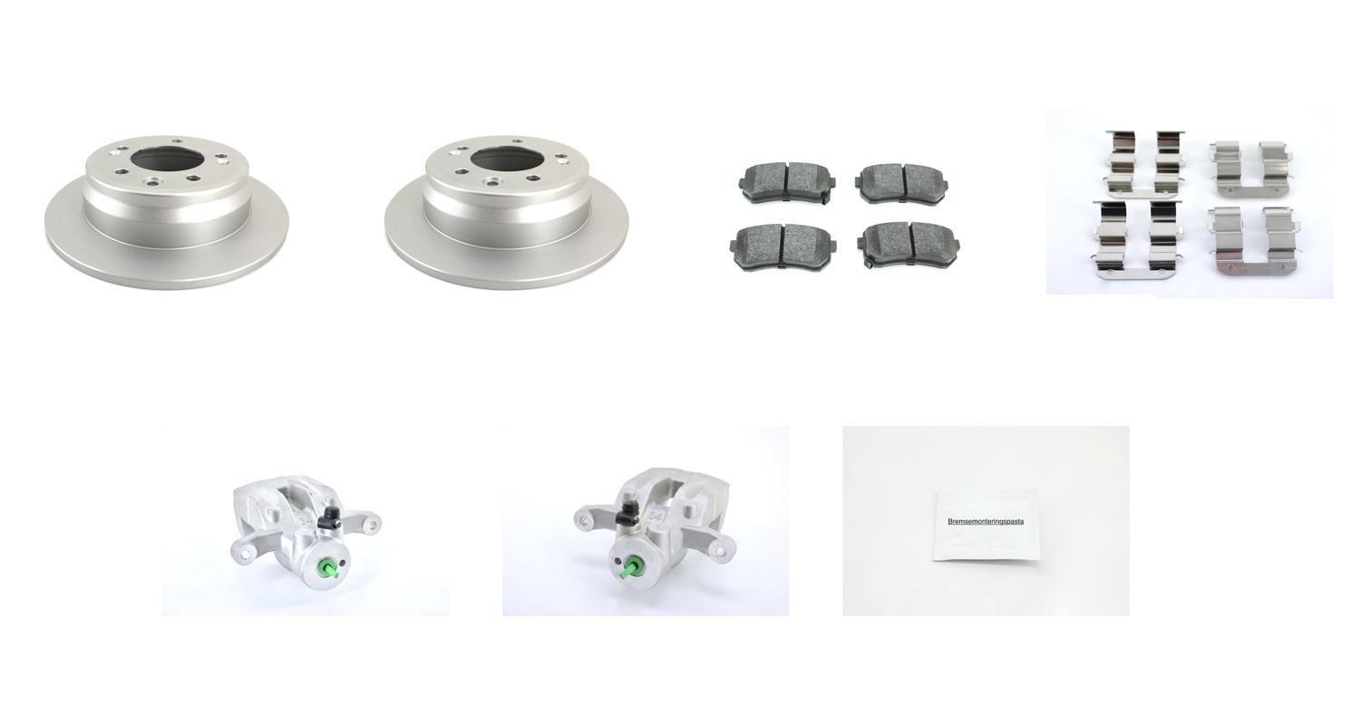 Bremsesett med calipere til Kia