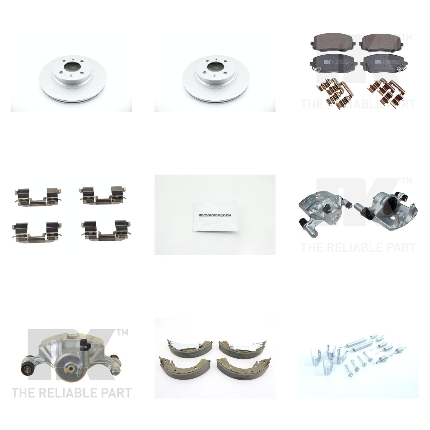 Bremsesett med calipere til Hyundai